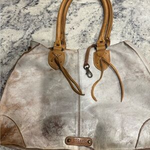 Bed Stu Stylish Tan and Silver Women's Bag